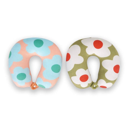 Light Blue Macro Flower travel Cushion HF - ToyTime