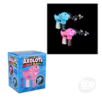 Light up Axolotyl Bubble Blaster 7.5 inch - ToyTime
