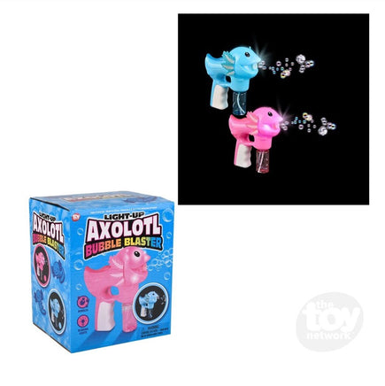 Light up Axolotyl Bubble Blaster 7.5 inch - ToyTime