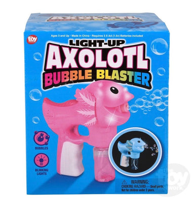 Light up Axolotyl Bubble Blaster 7.5 inch - ToyTime