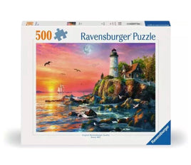 Lighthouse at sunset 500pc puzzle - ToyTime
