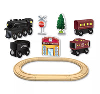 Lionel 17 Piece Hudson Wood Train Set Deluxe Edition - ToyTime