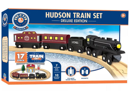 Lionel 17 Piece Hudson Wood Train Set Deluxe Edition - ToyTime