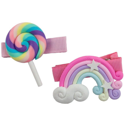 Lollypop Rainbow Hairclips - ToyTime