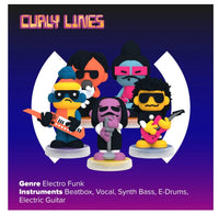 Loops Lab Curly Lines NeoFunk Band - ToyTime
