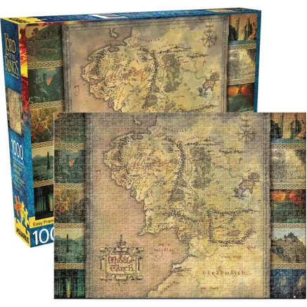 Lord of the Rings Map 1000 Piece Jigsaw Puzzle - ToyTime