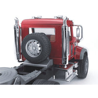 Mack Granite Flatbed Truck with JCB Loader backhoe - ToyTime