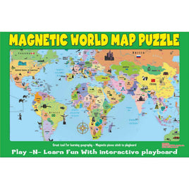 Magnetic World Map Puzzle - ToyTime