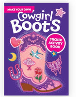 Make Your Own Cowgirl Boots Sticker Activity Book - ToyTime