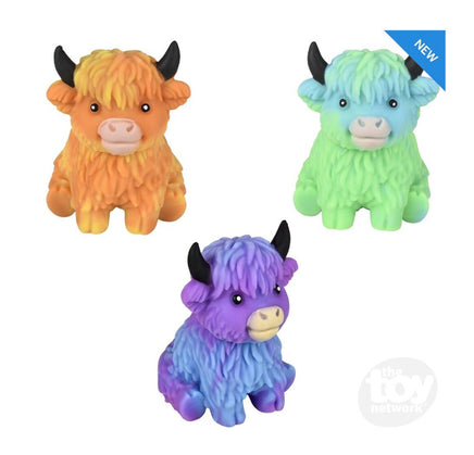 Marshmallow Highland Cow Squishy 3 inch - ToyTime