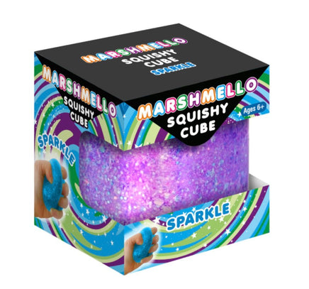 Marshmallow Squishy Sparkle Cube - ToyTime
