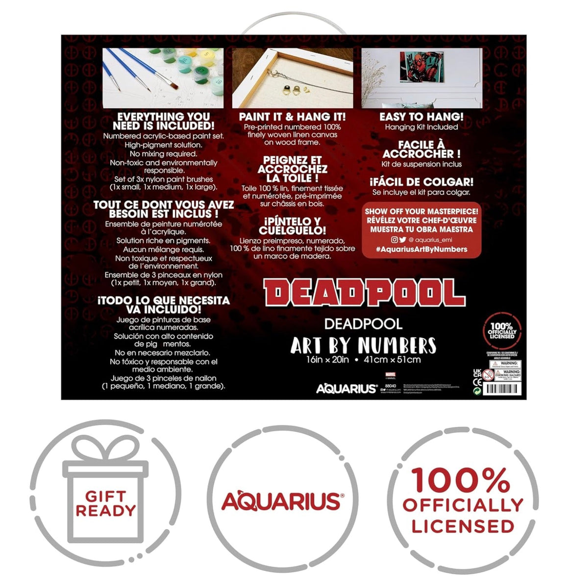 Marvel Deadpool Art by Numbers - ToyTime| ToyTime