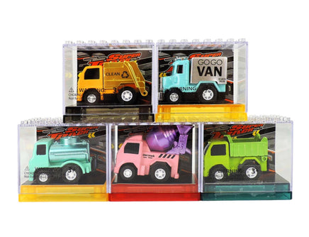 Med. Vehicle Diecast P/B Building Block Case Assortment - ToyTime