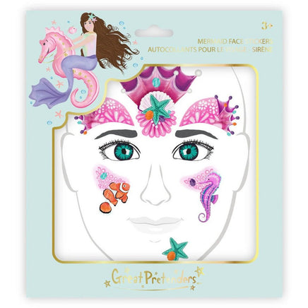 Mermaid Face Stickers - ToyTime