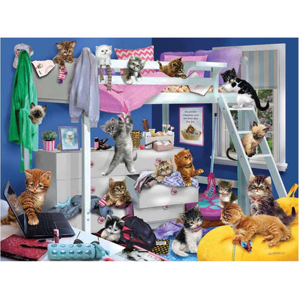 Messy Bedroom Kittens Giordano 3D Puzzle 500pc - ToyTime