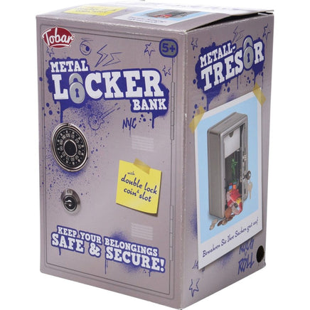 Metal Locker Bank - ToyTime