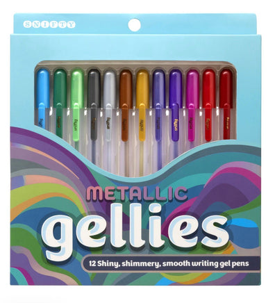 Metallic Gellies 12 Smooth Gel Writing Pens - ToyTime