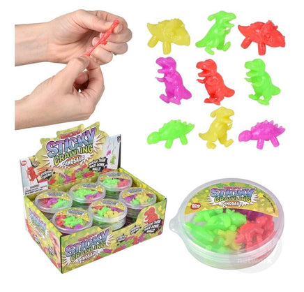 Micro Sticky Crawling Dinosaurs - ToyTime