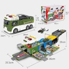 Military Vehicle Play Set with Light Sound And Music 2 in 1 - ToyTime