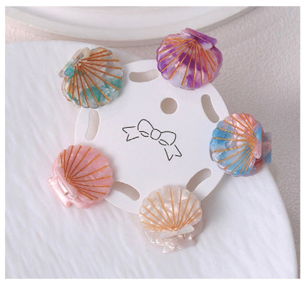 Mimi Hair Clips set of 5 Pastel Shells - ToyTime