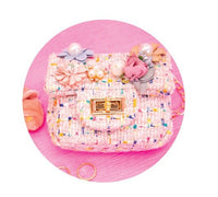 Mini Tweed Pearly Florals Crossbody - ToyTime