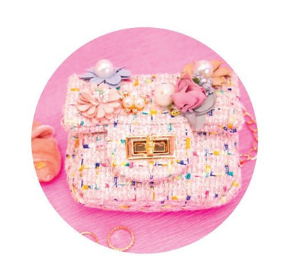 Mini Tweed Pearly Florals Crossbody - ToyTime