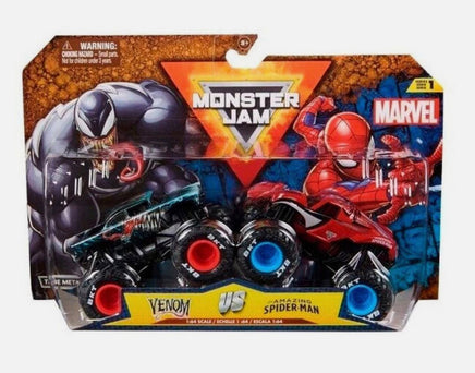 Monster Jam Marvel Venom vs spiderman - ToyTime