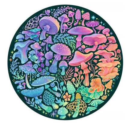 Mushrooms Round Puzzle 500Pcs - ToyTime