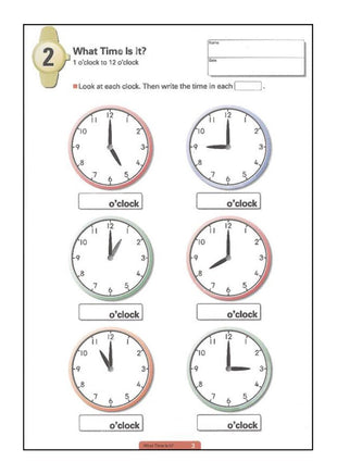 My Book of Telling Time Learning About Minutes - ToyTime