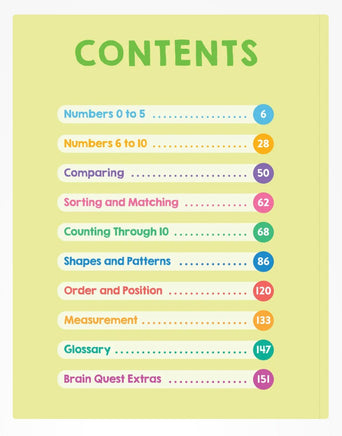 My Brain Quest Math Workbook Pre Kindergarten - ToyTime