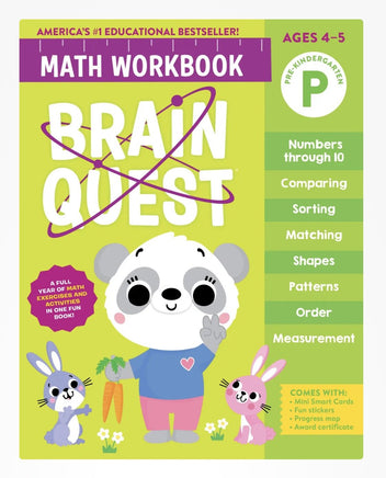My Brain Quest Math Workbook Pre Kindergarten - ToyTime