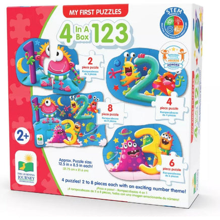 My First Puzzle Sets 4 - In - A - Box Puzzles 123 - ToyTime