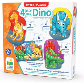 My First Puzzle Sets 4 - In - A - Box Puzzles Dino - ToyTime