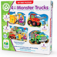 My First Puzzle Sets 4 - In - A - Box Puzzles - Monster - ToyTime