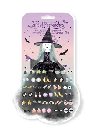 Natasha The Raven Witch Sticker Earrings 30 Pairs - ToyTime