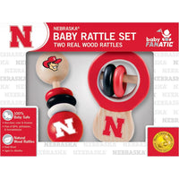 Nebraska Cornhuskers Baby Rattle 2 Pack - ToyTime