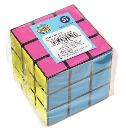 Neon Puzzle Cubes - ToyTime