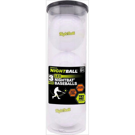 Nightball Baseball 3pk - ToyTime