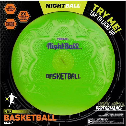 NightBall Basketball - Green - ToyTime