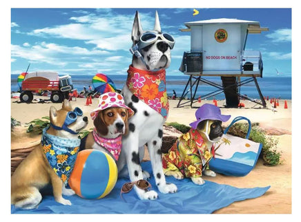 No dogs on the Beach 100pc puzzle - ToyTime