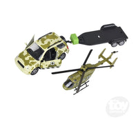 Northern Trek Die Cast 4 X 4 Rover And Helicopter - ToyTime