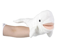 Ocean Safe Beluga Puppet 15 inch - ToyTime