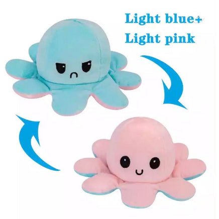 Octopus Double Side Flip Reversible Stuffed Toys 8 Inch - ToyTime