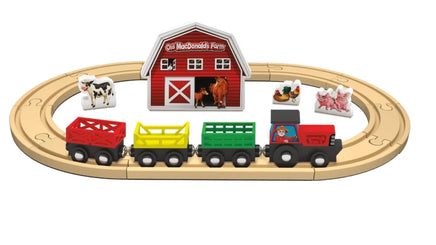 Old MacDonald Train Set 18pc - ToyTime