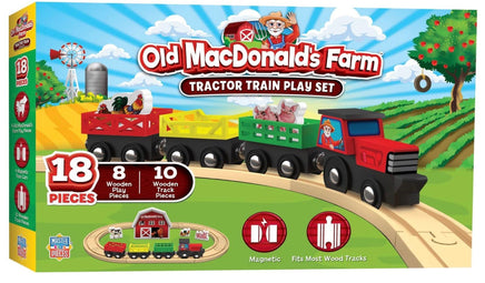 Old MacDonald Train Set 18pc - ToyTime