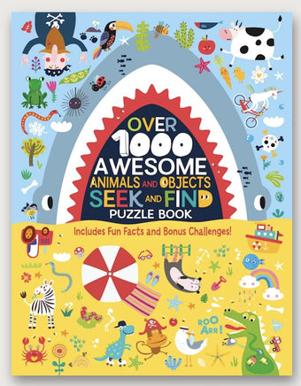 Over 1000 Awesome Animals and Objects Seek and Find Puzzle Book - ToyTime