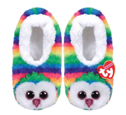 Owen Owl Slipper Socks Small - ToyTime