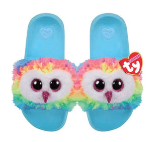 Owen Owl Slippers slides Large - ToyTime