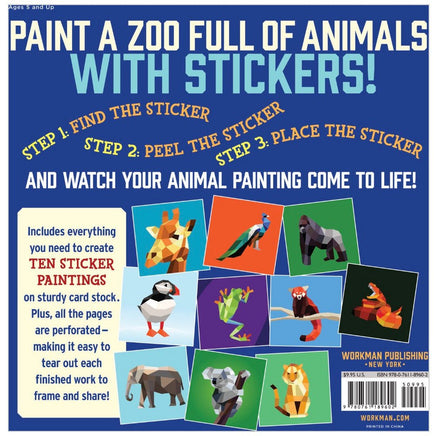 Paint By Sticker Zoo Animals…@Workman - ToyTime