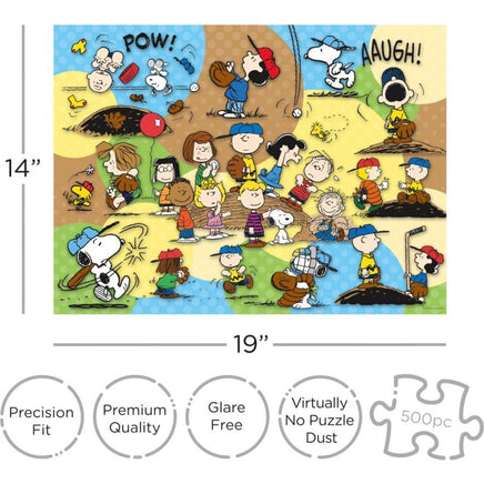 Peanuts baseball 500pc Puzzle - ToyTime